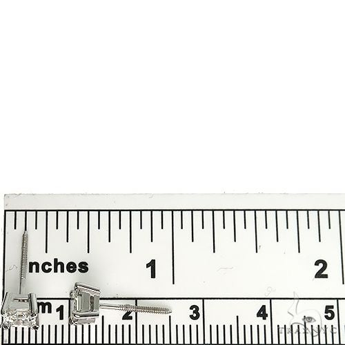 Asscher Cut Diamond Stud Earrings 66404 - Image 5