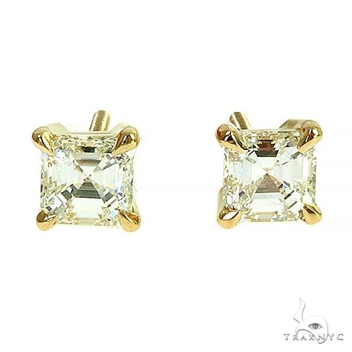 Asscher Cut Diamond Stud Earrings 66405 - Image 1