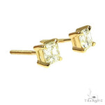 Asscher Cut Diamond Stud Earrings 66405 - Image 3