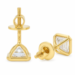 Asscher Bezel Studs Earrings 71625