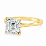 Asscher Diamond Solitaire Engagement Ring 71593
