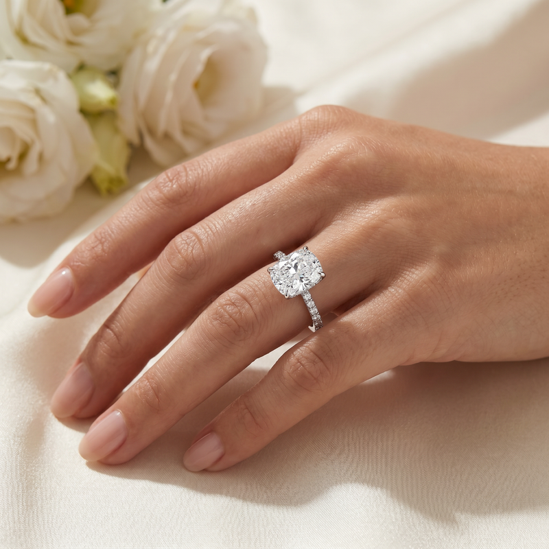 Astral Engagement Ring in 14K gold, view 6