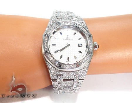 Audemars Piguet Full Diamond Prestige Sports Collection Royal Oak Watch 28375 - Image 11