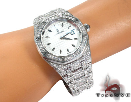 Audemars Piguet Royal Oak Full Diamond Watch 27853 - Image 12