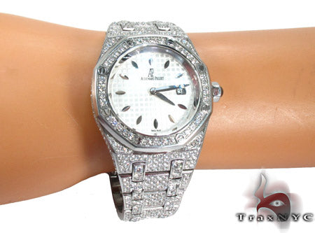 Audemars Piguet Royal Oak Full Diamond Watch 27853 - Image 13