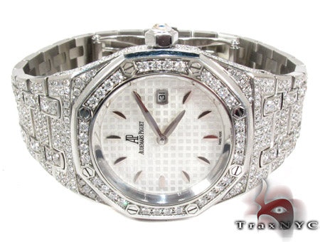 Audemars Piguet Royal Oak Full Diamond Watch 27853 - Image 4