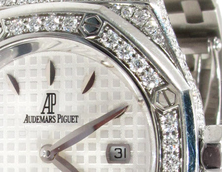 Audemars Piguet Royal Oak Full Diamond Watch 27853 - Image 5