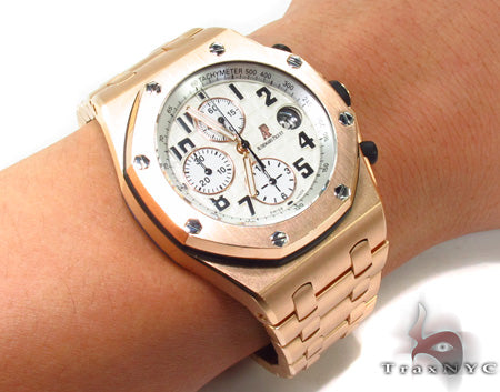 Audemars Piguet Royal Oak Offshore 18K Rose Gold Watch 29025 - Image 14
