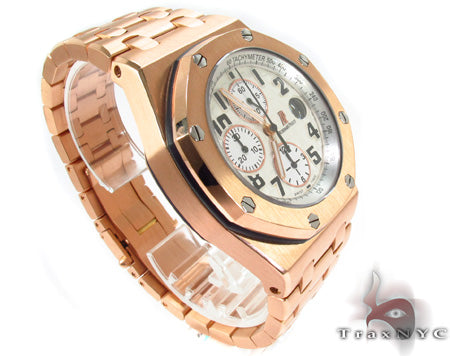 Audemars Piguet Royal Oak Offshore 18K Rose Gold Watch 29025 - Image 4