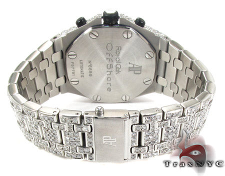 Audemars Piguet Royal Oak Offshore Full Diamond Watch 27854 - Image 11