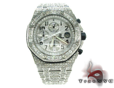 Audemars Piguet Royal Oak Offshore Full Diamond Watch 27854 - Image 2