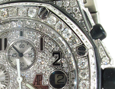 Audemars Piguet Royal Oak Offshore Full Diamond Watch 27854 - Image 6