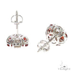 Austria Sapphire Flower Earrings 67137 - Image 3