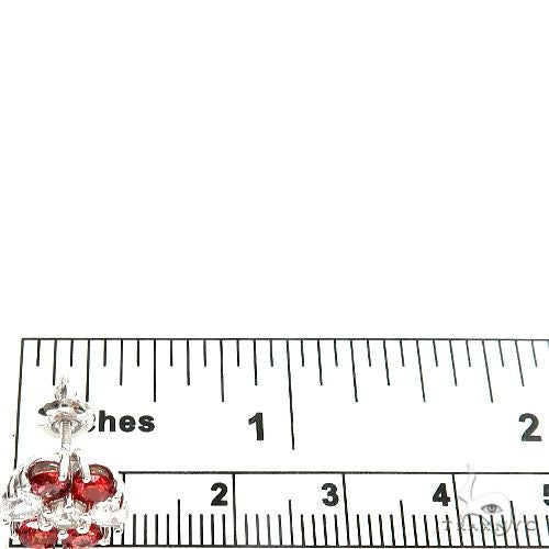 Austria Sapphire Flower Earrings 67137 - Image 4