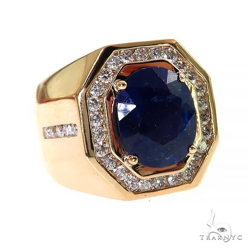 10K Gold Azure Majesty Oval Sapphire Ring, photo 2 of 5