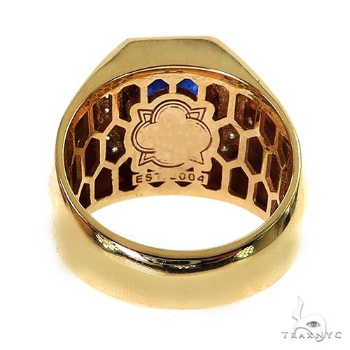 10K Gold Azure Majesty Oval Sapphire Ring, photo 4 of 5