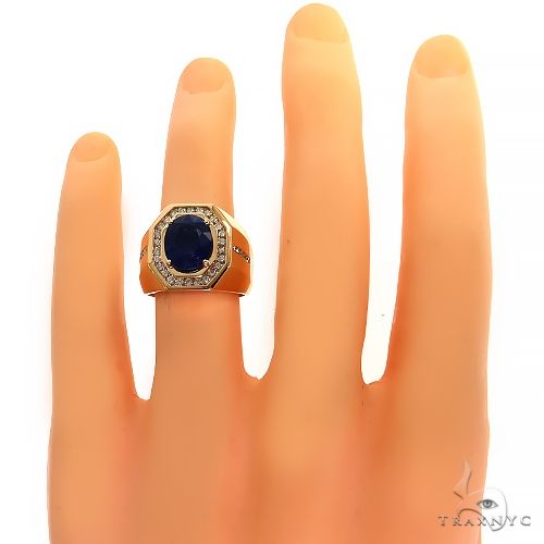 10K Gold Azure Majesty Oval Sapphire Ring, photo 5 of 5