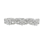 10K white Chrome Style Bracelet Set With Lab Marquise And Round Diamonds 70997