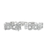10K white Chrome Style Bracelet Set With Lab Marquise And Round Diamonds 70997