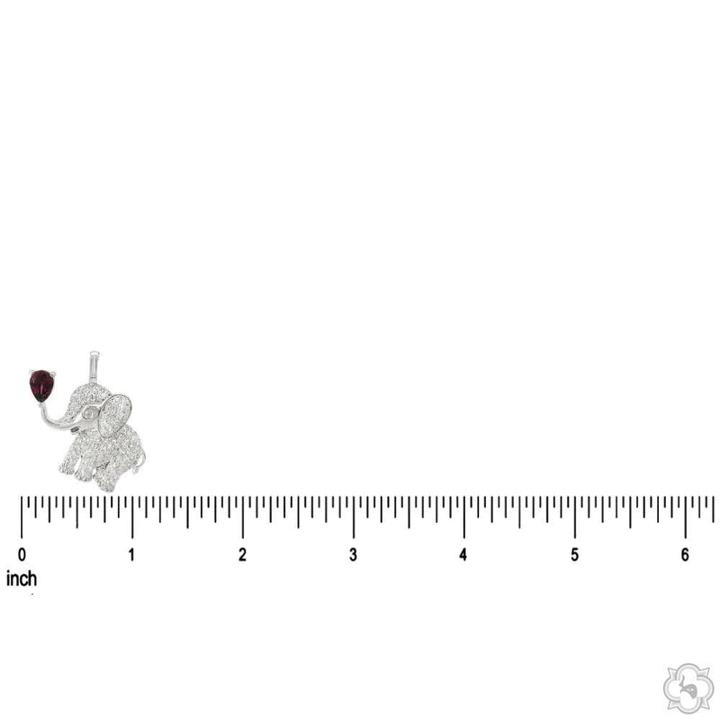 Baby Elephant Diamond Pendant 70735 - Image 6
