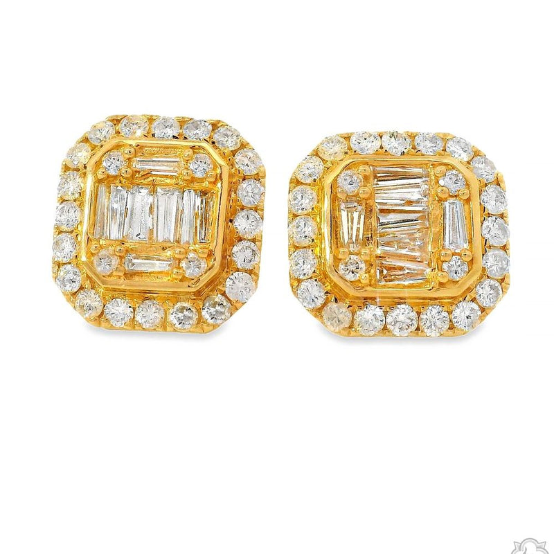 Baguette  Diamond  Earrings 70309 - Image 3