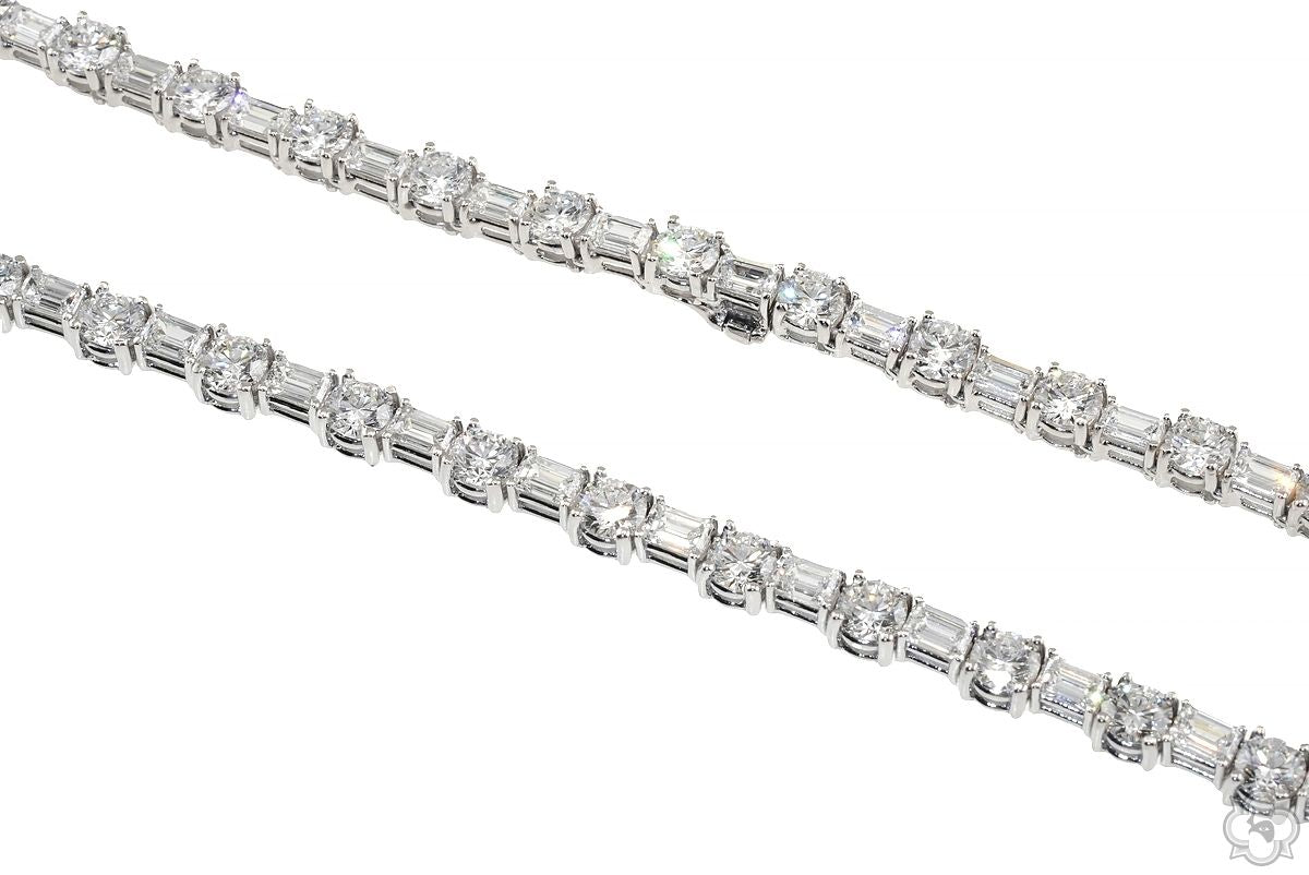 Baguette Beam Tennis Chain 70687 | TraxNYC