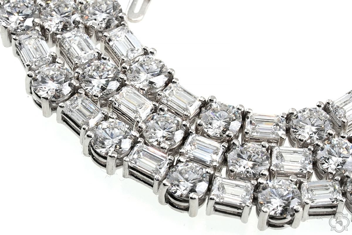 Baguette Beam Tennis Chain 70687 | TraxNYC