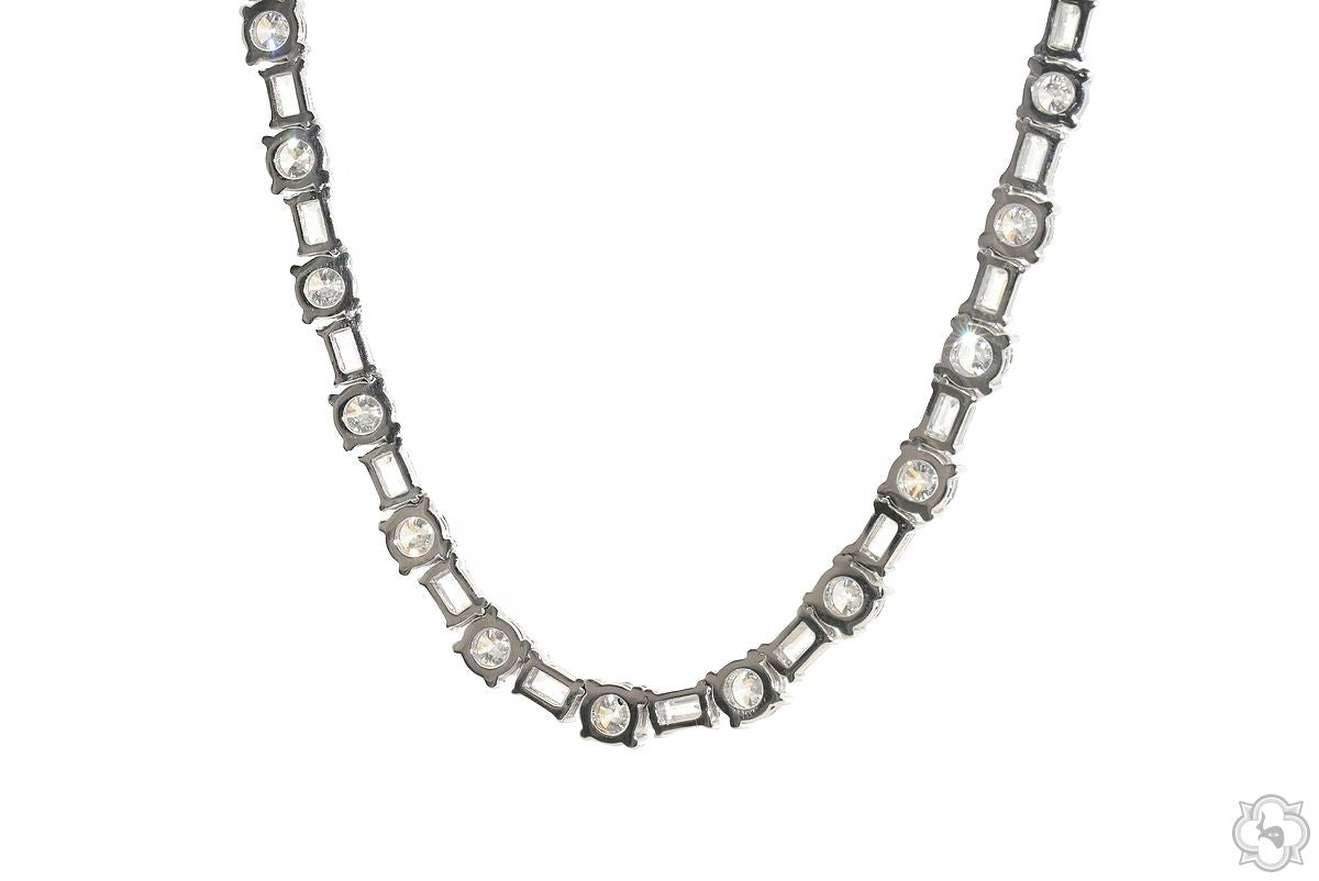 Baguette Beam Tennis Chain 70687 | TraxNYC