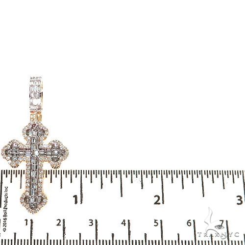 Baguette Diamond Cross 68617 | TraxNYC