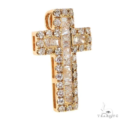 Baguette Diamond Cross Pendant  68618 - Image 2