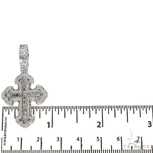 Baguette Diamond Cross 68619 | TraxNYC