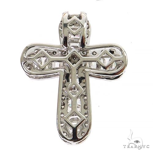 14K Gold Baguette Diamond Cross, photo 4 of 6