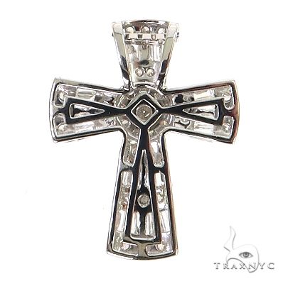 Baguette Diamond Cross 68631 | TraxNYC