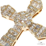 Baguette Diamond Cross Pendant Set 68630 - Image 3