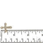 Baguette Diamond Cross Pendant Set 68630 - Image 6