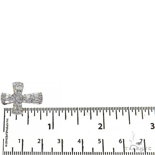 Baguette Diamond Cross Pendant Set 68632 | TraxNYC
