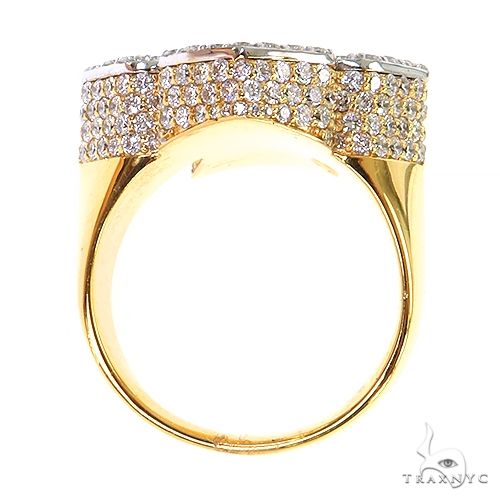 14K Gold Baguette Diamond Cross Ring, photo 5 of 6