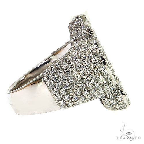 14K Gold Baguette Diamond Cross Ring, photo 3 of 6