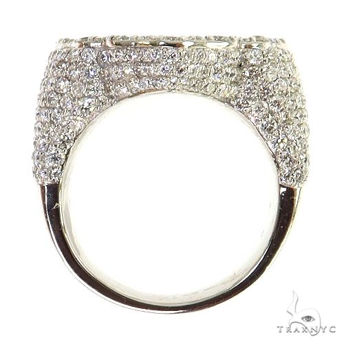 14K Gold Baguette Diamond Cross Ring, photo 5 of 6