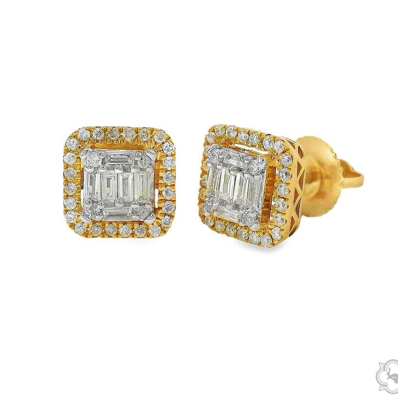 Baguette Diamond Earrings 70306 - Image 3