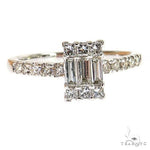 Baguette Diamond Engagement Ring 68622 - Image 2