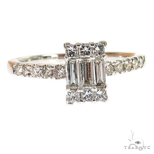 Baguette Diamond Engagement Ring 68622 - Image 2