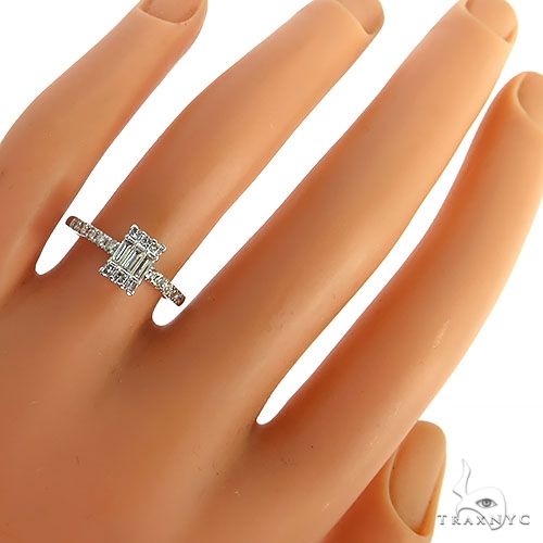 Baguette Diamond Engagement Ring 68622 - Image 7