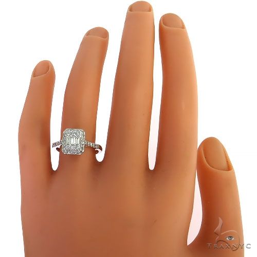 14K Gold Baguette Diamond Engagement Ring, photo 6 of 7