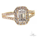 Baguette Diamond Engagement Ring 68761 - Image 2