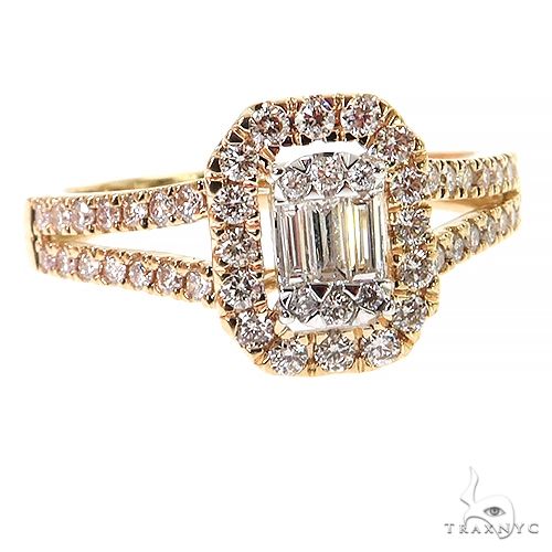Baguette Diamond Engagement Ring 68761 - Image 2