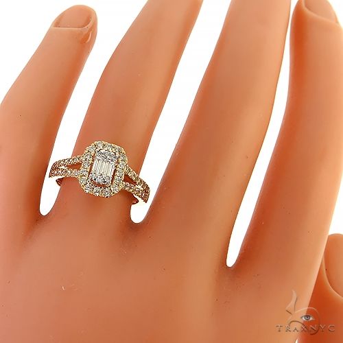 Baguette Diamond Engagement Ring 68761 - Image 7