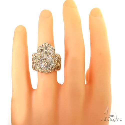 Baguette Diamond Hamza Ring 68798 - Image 6