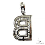 Baguette Diamond Initial Pendant 68998 - Image 3