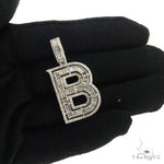 Baguette Diamond Initial Pendant 68998 - Image 6